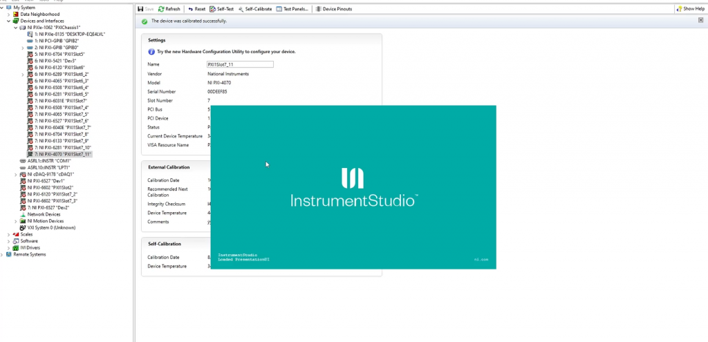 InstrumentStudio launching screen on a computer 